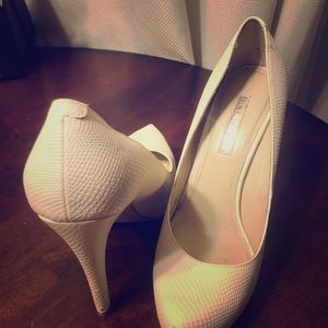 BCBG white pumps